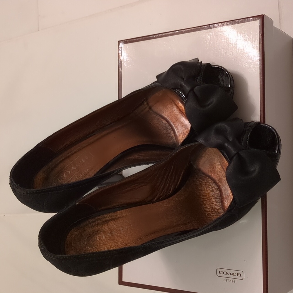 Coach Peep Toe Heels